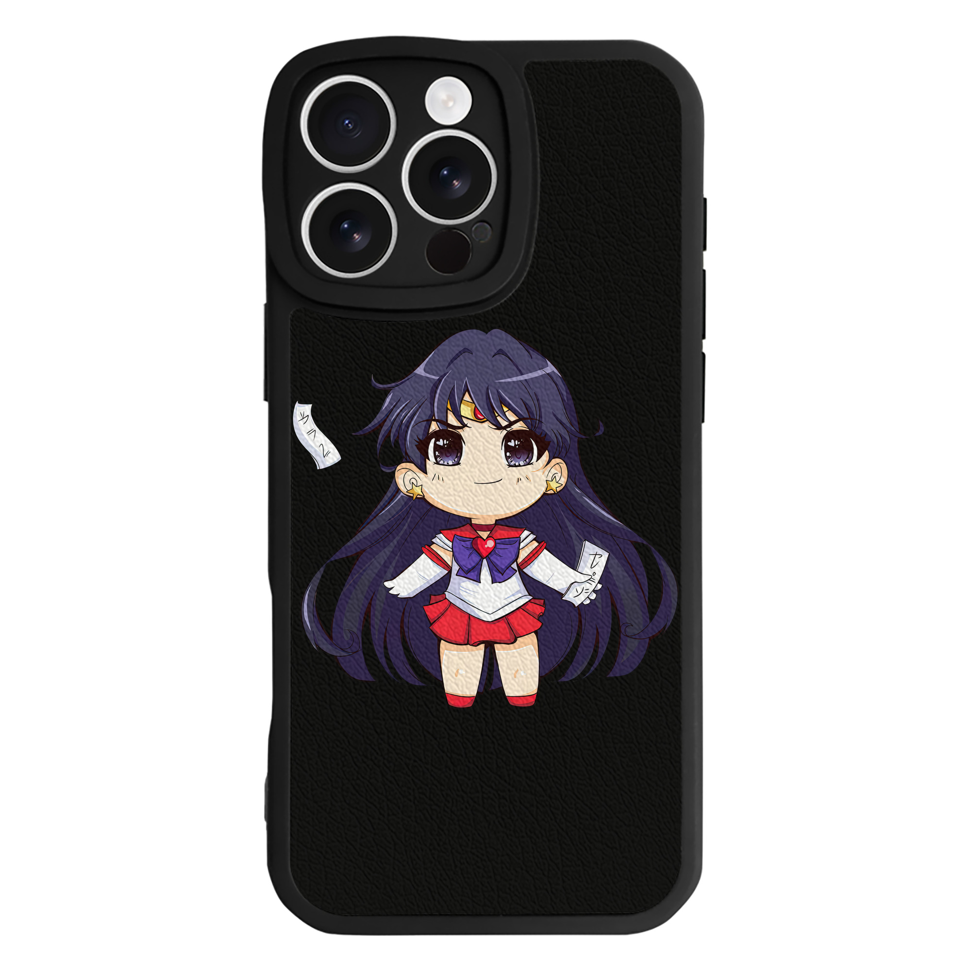（画像用） 美少女戦士セーラームーン 火野レイ ひの レイ Sailor Moon Hino Rei （セーラーマーズ,Sailor Mars） 【iPhone 16シリーズ対応】シリコンスマホケース（レザー調） 材質：シリコン
